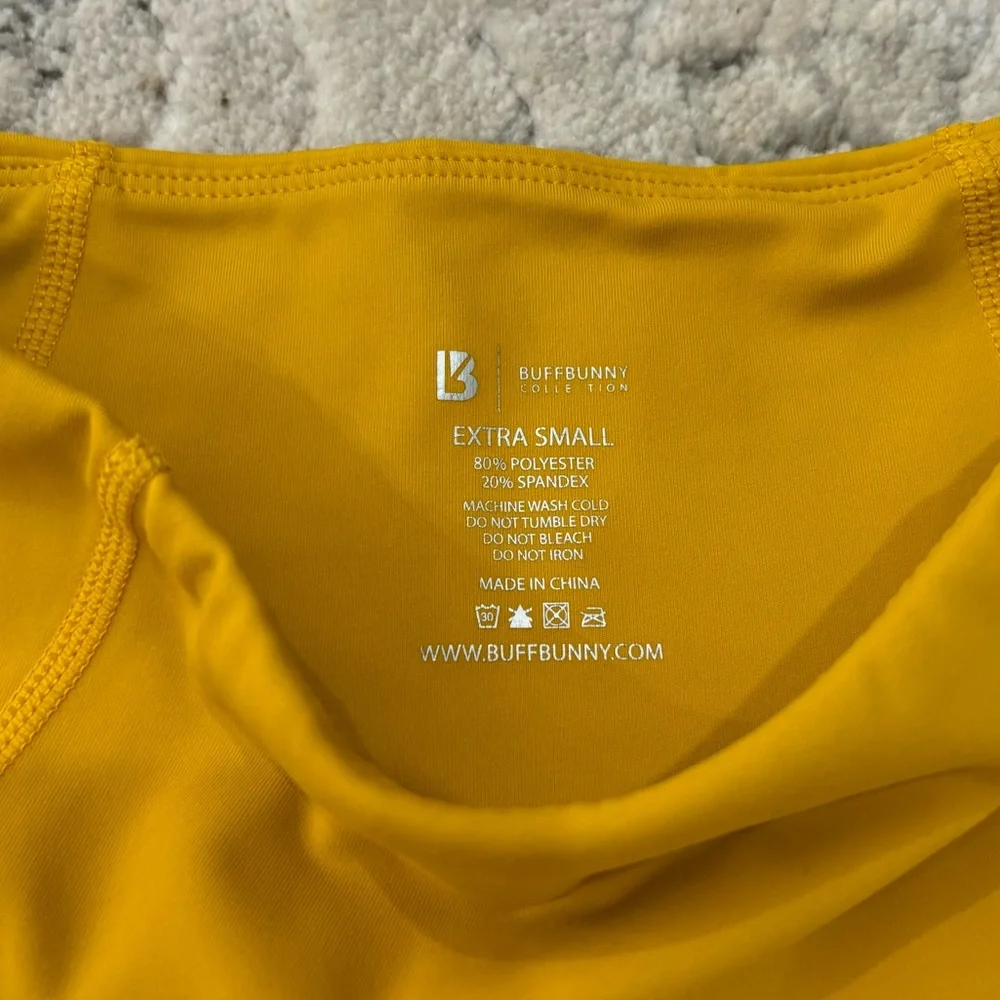 BuffBunny Mustard Yellow Leggings - Picture 6 of 7